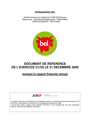 Thumbnail Unibel S.A. Universal Registration Document 2009
