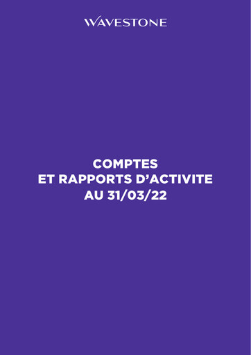 Thumbnail Wavestone SA Financial Report fy2022