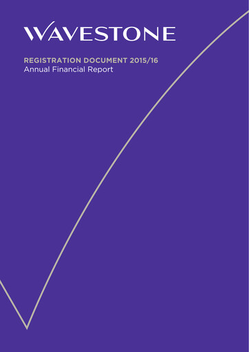 Vorschaubild Wavestone SA Universelles Registrierungsdokument 2015-2016