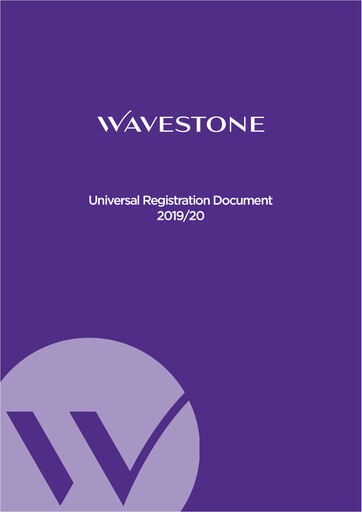 Vorschaubild Wavestone SA Universelles Registrierungsdokument 2019-2020