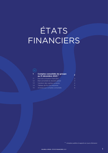 Miniature Etablissements Maurel & Prom Bilan financier 2023