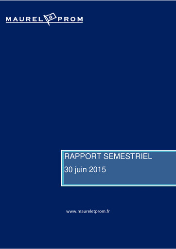 Thumbnail Etablissements Maurel & Prom Half-year Report 2015-h1
