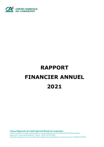 Thumbnail Caisse Régionale de Crédit Agricole Mutuel du Languedoc Annual Report 2021