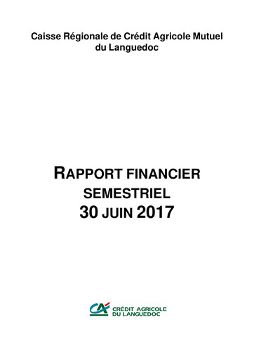 Vorschaubild Caisse Régionale de Crédit Agricole Mutuel du Languedoc Halbjahresbericht 2017-h1