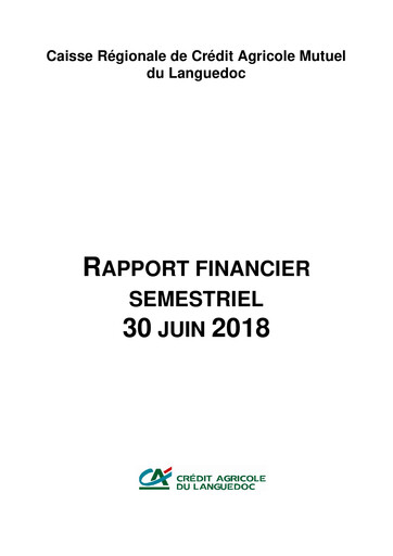 Vorschaubild Caisse Régionale de Crédit Agricole Mutuel du Languedoc Halbjahresbericht 2018-h1