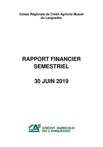Vorschaubild Caisse Régionale de Crédit Agricole Mutuel du Languedoc Halbjahresbericht 2019-h1