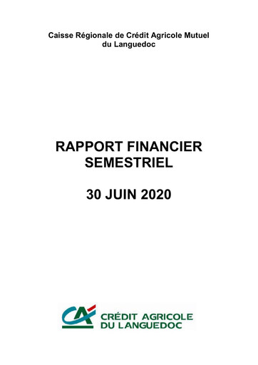 Vorschaubild Caisse Régionale de Crédit Agricole Mutuel du Languedoc Halbjahresbericht 2020-h1