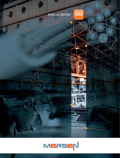 Thumbnail Mersen Annual Report 2012