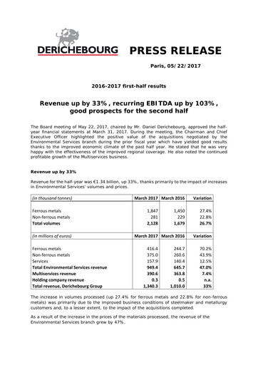 Thumbnail Derichebourg Half-year Report 2016-h1