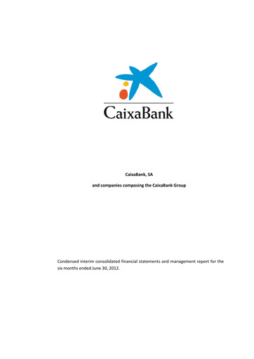 Miniature CaixaBank Bilan financier 2012-h1