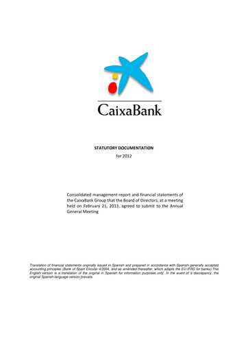Miniature CaixaBank Bilan financier 2012