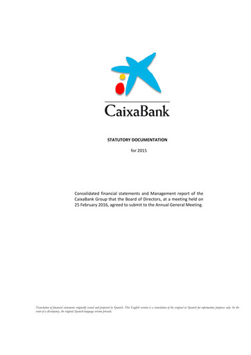 Miniature CaixaBank Bilan financier 2015