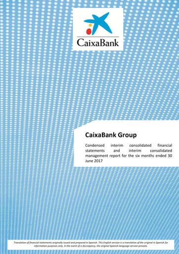 Miniature CaixaBank Bilan financier 2017-h1