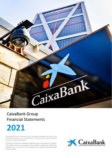 Miniature CaixaBank Bilan financier 2021