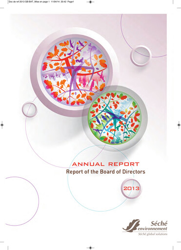 Miniature Séché Environnement Rapport annuel 2013