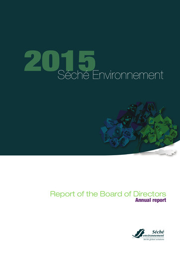 Miniature Séché Environnement Rapport annuel 2015