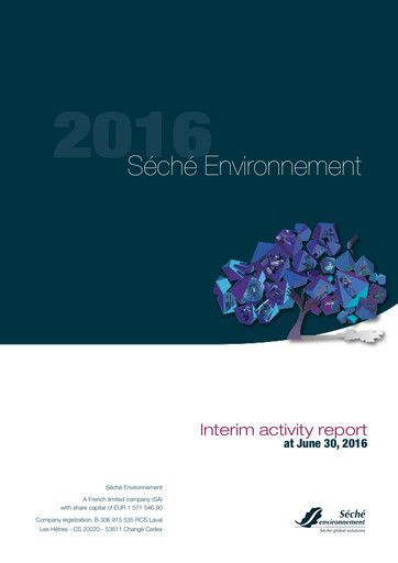 Thumbnail Séché Environnement Half-year Report 2016-h1
