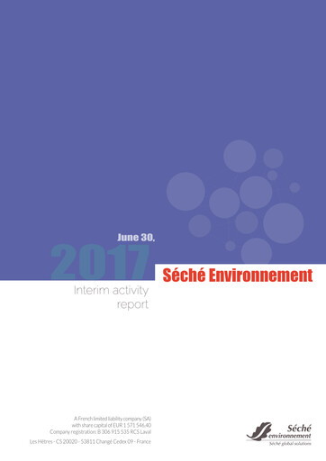 Thumbnail Séché Environnement Half-year Report 2017-h1
