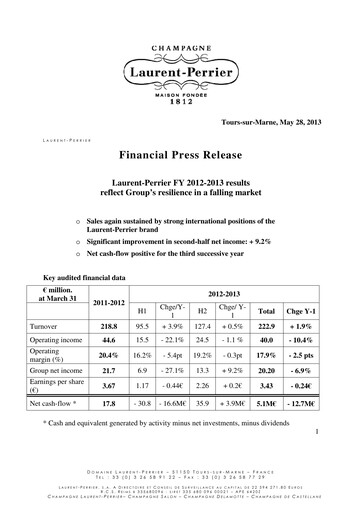 Thumbnail Laurent-Perrier Financial Report 2012-2013