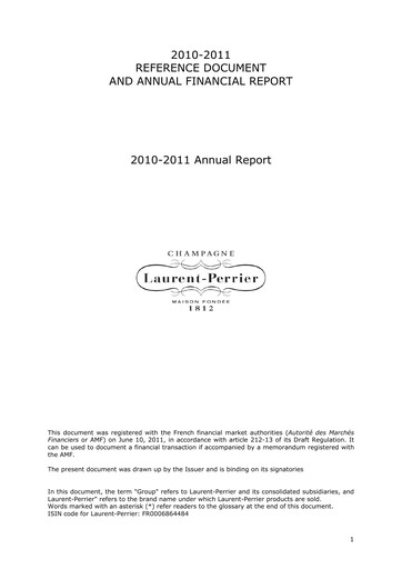 Thumbnail Laurent-Perrier Universal Registration Document 2010-2011