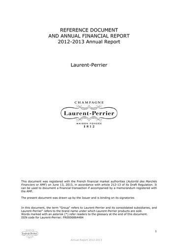 Thumbnail Laurent-Perrier Universal Registration Document 2012-2013