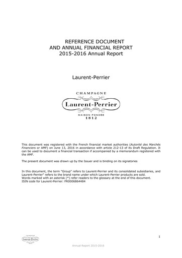 Thumbnail Laurent-Perrier Universal Registration Document 2015-2016