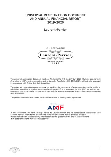 Thumbnail Laurent-Perrier Universal Registration Document 2019-2020