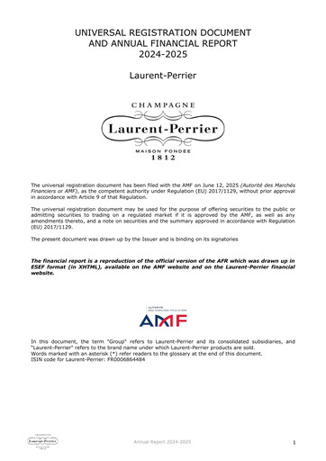Thumbnail Laurent-Perrier Universal Registration Document 2024-2025