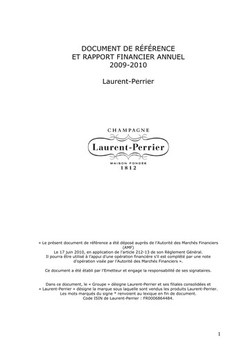 Thumbnail Laurent-Perrier Universal Registration Document 2009-2010