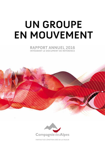 Thumbnail Compagnie des Alpes Annual Report 2016