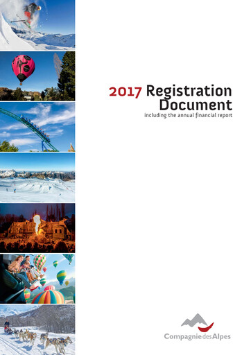 Thumbnail Compagnie des Alpes Universal Registration Document 2017