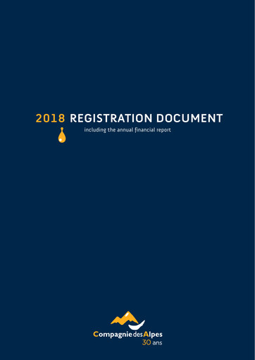 Thumbnail Compagnie des Alpes Universal Registration Document 2018