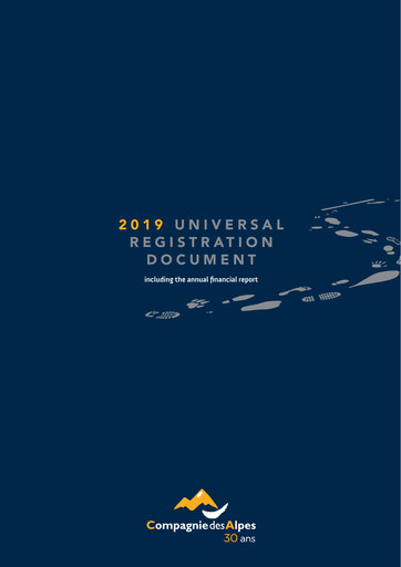 Thumbnail Compagnie des Alpes Universal Registration Document 2019