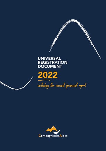 Thumbnail Compagnie des Alpes Universal Registration Document 2022