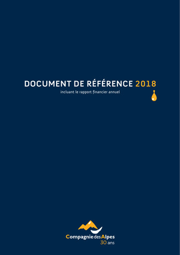 Thumbnail Compagnie des Alpes Universal Registration Document 2018