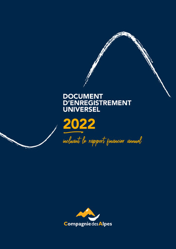 Thumbnail Compagnie des Alpes Universal Registration Document 2022