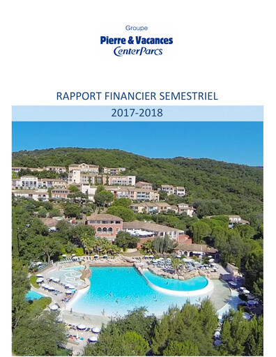 Thumbnail Pierre et Vacances Half-year Report 2017-2018-h1