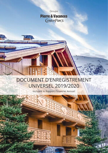 Thumbnail Pierre et Vacances Universal Registration Document fy2020