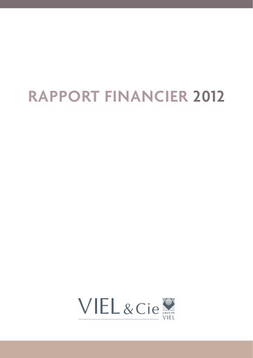 Thumbnail VIEL & Cie Financial Report 2012