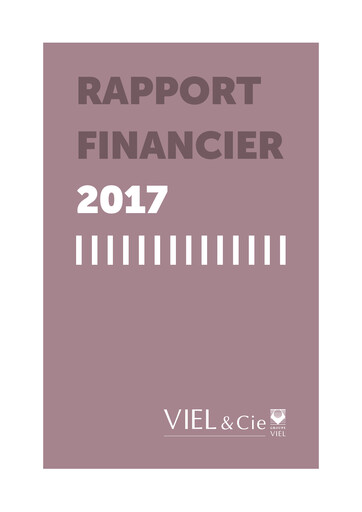 Thumbnail VIEL & Cie Financial Report 2017
