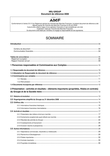 Thumbnail NRJ Group Universal Registration Document 2008