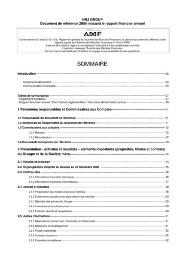 Thumbnail NRJ Group Universal Registration Document 2009