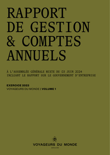 Thumbnail Voyageurs du Monde Annual Report 2023
