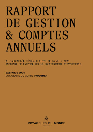 Thumbnail Voyageurs du Monde Annual Report 2024