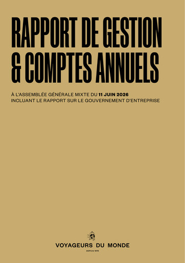Thumbnail Voyageurs du Monde Annual Report 2025