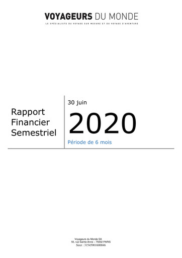 Thumbnail Voyageurs du Monde Half-year Report 2020-h1