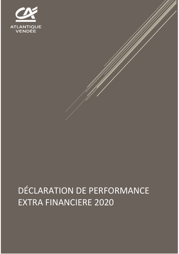 Thumbnail Caisse régionale de Crédit Agricole Mutuel Atlantique Vendée ESG Report 2020