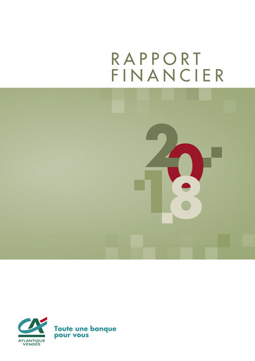 Miniature Caisse régionale de Crédit Agricole Mutuel Atlantique Vendée Rapport financier 2018