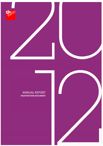 Thumbnail GL Events SA Annual Report 2012