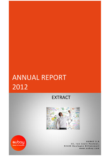 Thumbnail Aubay Annual Report 2012
